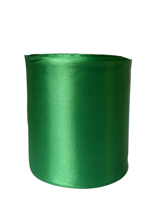 شريط ساتان أنيق للزينة، تغليف الهدايا، متعدد الاستخدامات (أخضر، المقاس: 3 بوصات)